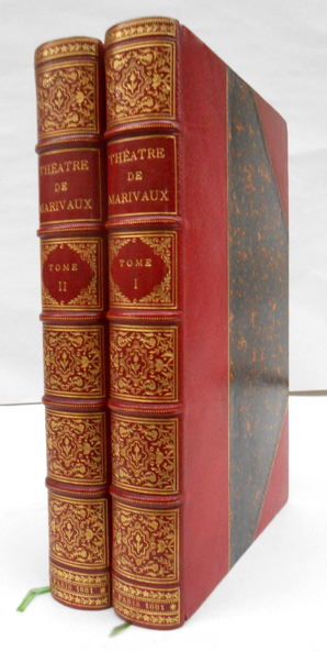 Théatre choisi de Marivaux publié en deux voulumes par F. de Marescot et D. Jouaust avec une preface par F. Sarcey. 2 vol.