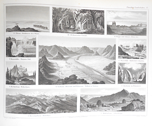 Atlas zu Alex. v. Humboldt’s Kosmos in zweiundvierzig Tafeln mit erläuterndem Texte.