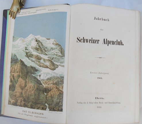 Jahrbuch des Schweizer Alpenclub. / Die Alpen. 1. Jahrgang 1864 - 2000. Vollständiges Exemplar mit den separat erschienenen Beilagen. 134 Bände und 45 Mappen mit Beilagen.